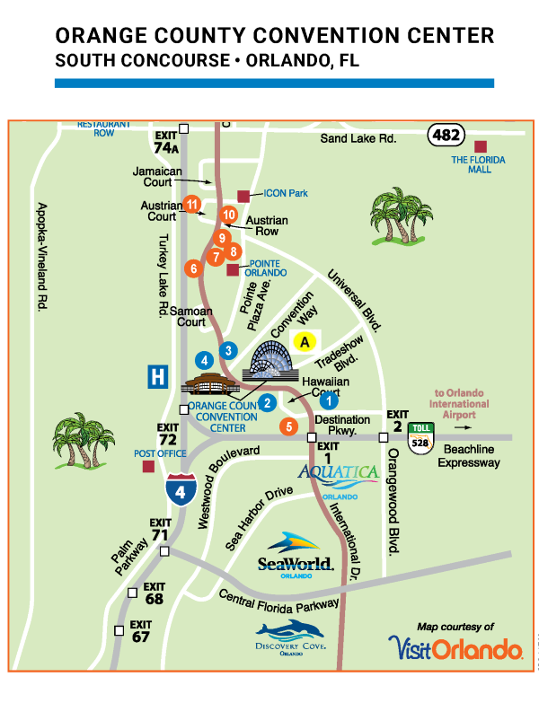 map of hotels in Orlando